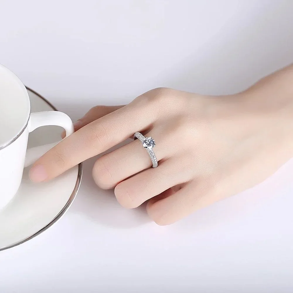 Certified 1ct. t.w. Brilliant Cut Diamond Ring - Picture 7 of 17